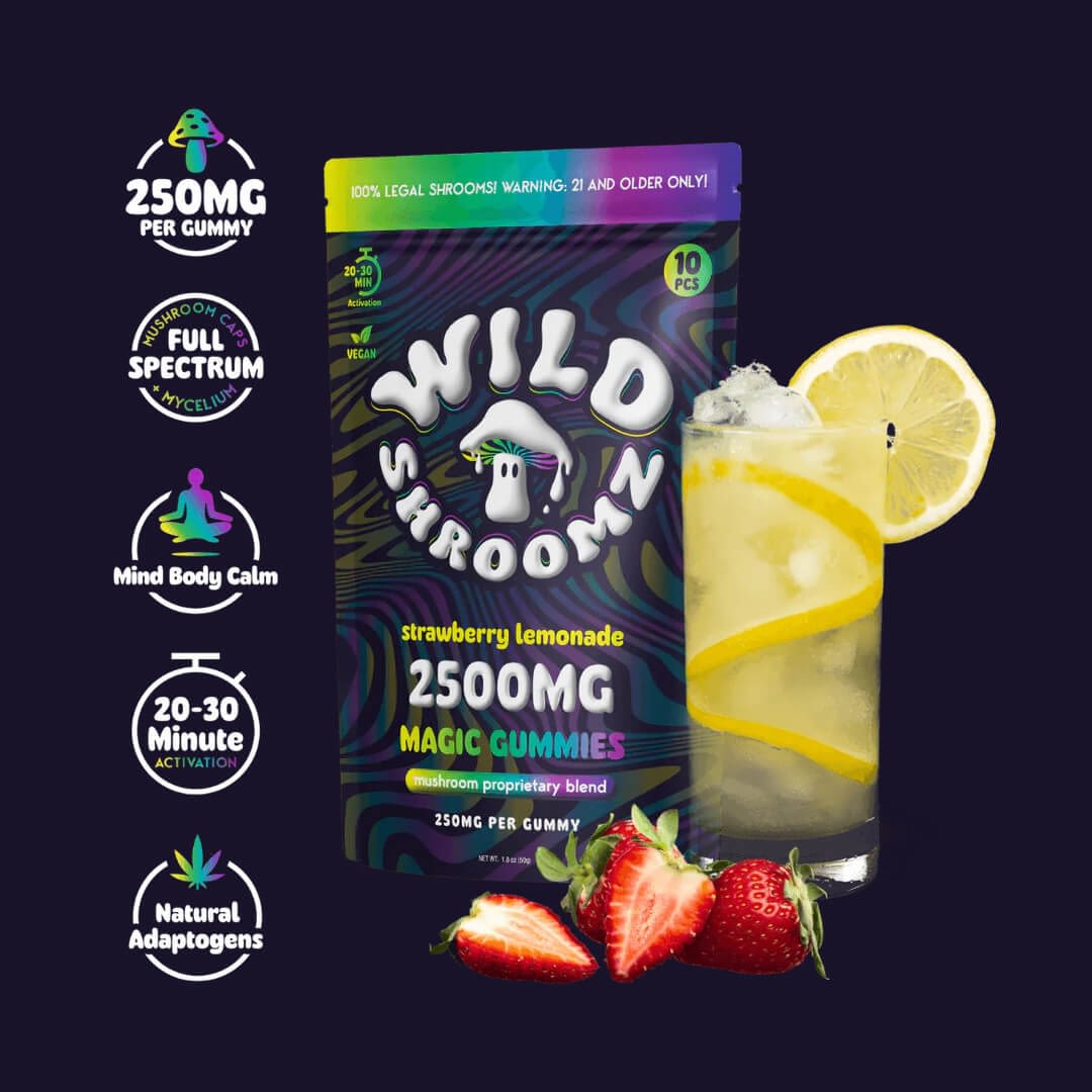 Strawberry Lemonade Mushroom Delta 9 Gummies