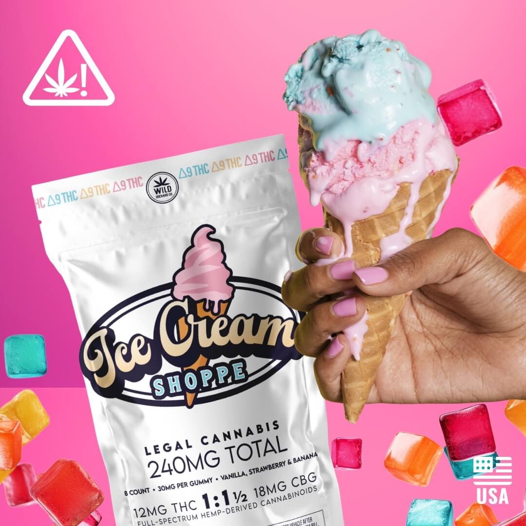 Delta 9 Gummies – Ice Cream Shoppe – Wild Orchard Hemp