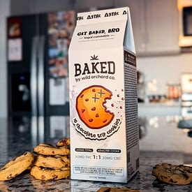 Baked Delta-9 Chocolate Trip Cookies – Wild Orchard Hemp